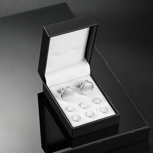 Set Clásico de Mancornas y Botones para Camisa Formal miniatura 5