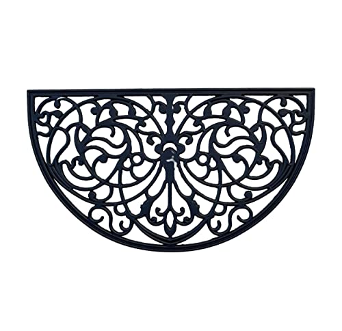 On1shelf Lot de 15 tapis de porte en caoutchouc en forme de demi-lune 45 x 75 cm