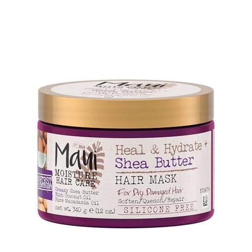 Maui Moisture Revive & Hydrate + Shea Butter Hair Mask For Dry Hair (Coconut Oil, Shea Butter & Aloe Vera), 400 Ml,1 Count