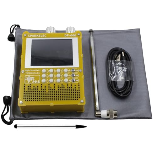 Muyilanc Radio DP-666 de Alta Sensibilidad con Pantalla Táctil IPS de 2,8 Pulgadas, Estación de Transmisión de Radio de Corta FM, Am y FM de Banda TEF6686, C