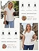 GRACE KARIN Women's Summer Tops Short Sleeve V-Neck Ruffle Smocked Pleated Blouses Top for Casual Party White XXL #3