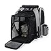 DGJMYSLD Expandable Cat Backpack Carrier with Shade Cover, Breathable Mesh Pet Carrier Backpack Bag for Travel Hiking(Black)
