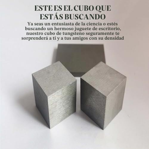 Cubo De Wolframio Puro 99,99%，Bloque Metálico De Alta Densidad 5-30mm，Colección De Elementos，Regalo DIY，Regalo Científico Creativo Para Profesores，Herramienta Educativa Científica(12x12x12mm)