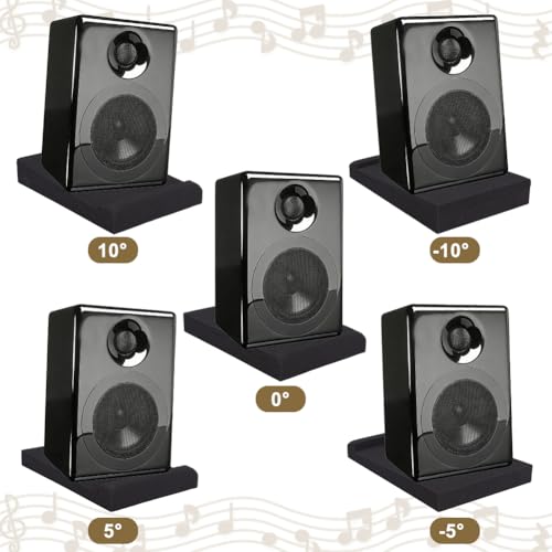 2 Pares de Almohadillas de Aislamiento Acústico para Monitor de Estudio y Soporte para Subwoofer miniatura 3