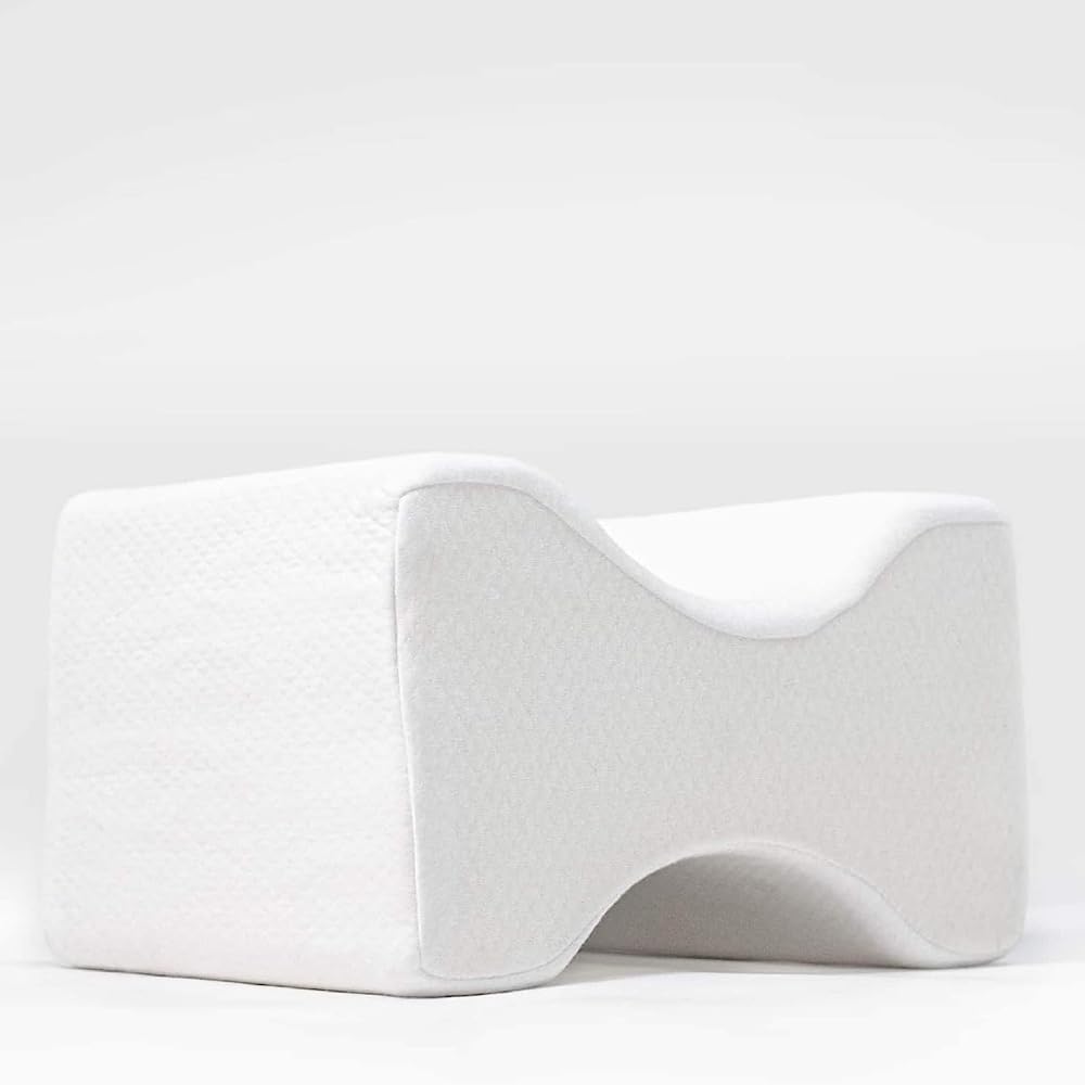 Kally Sleep Knee Pillow To Relieve Lower Back, Knee, Hip & Joint Pain - With 100% Memory Foam - Leg Pillow For Sleeping On Your Side
