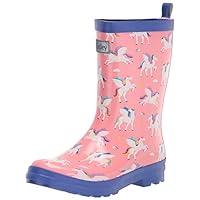 Hatley Boy's Girl's Printed Wellington Rain Boots, Magical Pegasus, 3 UK Child