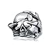 Blisfille Joyería -Anillo de Aro Circluar Anillo Acero Gotico Anillos Hombre Acero Inoxidable Lobo Anillos Plata Anchos Mujer,Plata