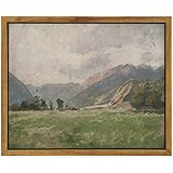 InSimSea Framed Canvas Wall Art Vintage Decor, Room Eclectic Decor, Prairie and Mountain Painting Wall Art Hoom Decor, Canvas Wall Art for Living Room Bedroom Home Office Bathroom Wall Decor, 8'x10'
