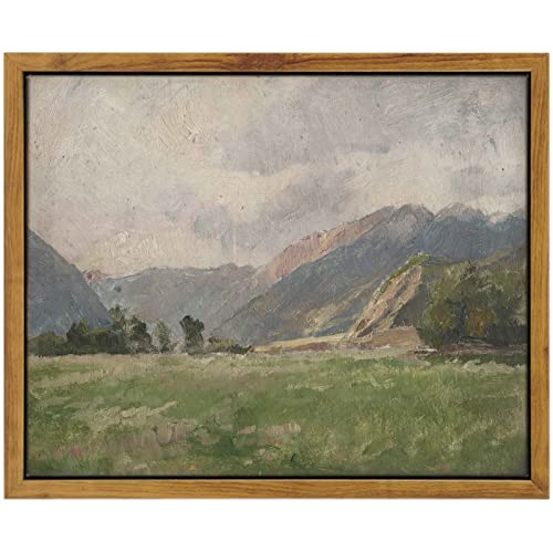 InSimSea Framed Wall Art Room Eclectic Decor, Prairie and Mountain