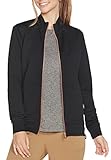 Voller Zip-Mock-Hals-Jacke mit metallischem Finish