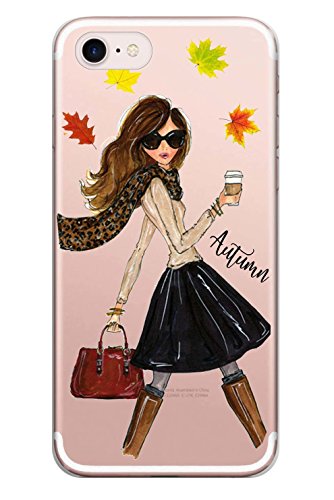 Coque Samsung A5 2017 silicone transparent haute qualité motif automne