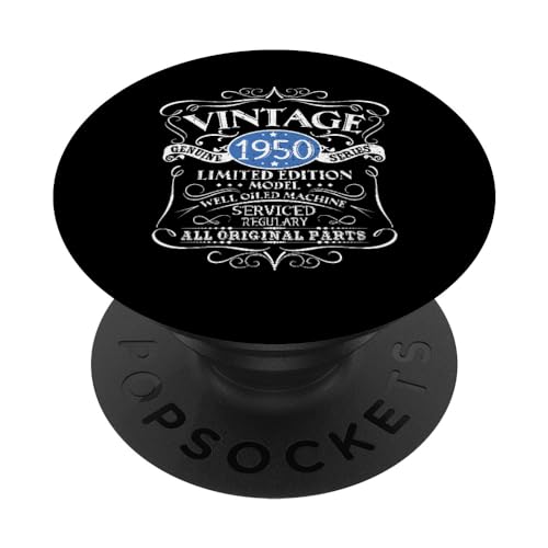 Vintage 1950 72 cumpleaños regalo hombres mujeres diseño original PopSockets PopGrip Intercambiable
