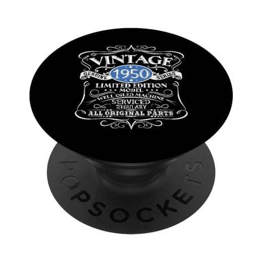 Vintage 1950 72 cumpleaños regalo hombres mujeres diseño original PopSockets PopGrip Intercambiable