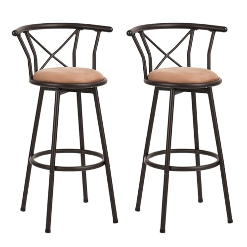 MEUBLE COSY Lot de 2 Chaises de Bar pivotant sur 360°,...