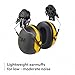 3M PELTOR Hearing Protection Earmuffs, X Series X2P3E, Cap Style Hard Hat Attached, Noise Protection NRR 24 dB, Pack of 1, Construction, Manufacturing, Maintenance, Automotive, Woodwork, Black/Yellow