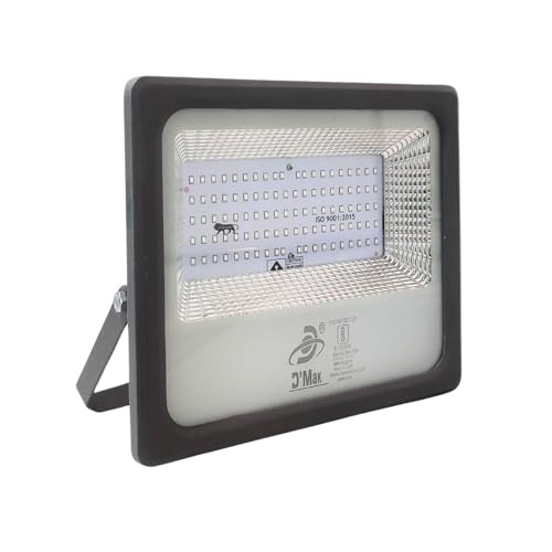 Image of D'Mak 100 Watt LED Flood Light Grey Body Down Chock Waterproof IP65 for Outdoor Purposes (5, Blue)