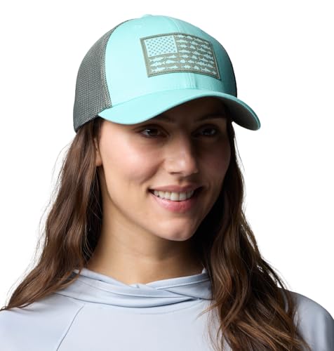 Image of Columbia Unisex Adult PFG Logo Mesh Ball Cap