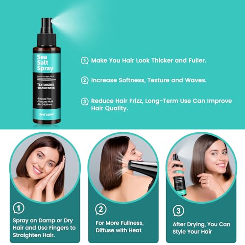 Berlaney Sea Salt Spray For Hair Men And Women 5 Fl Oz thumb #4