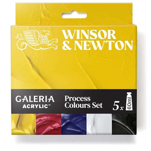 Winsor & Newton Galeria Acrylic Paint Set 5 x 60ml (2-oz) Tubes Process
