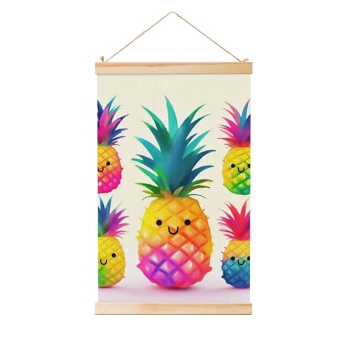 Peinture murale ananas grand format pour habiller facilement un mur vide