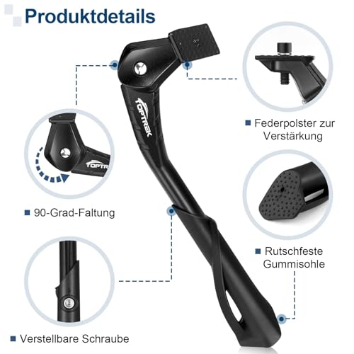 toptrek Fahrradständer Aluminiumlegierung für 24-28 Zoll Höheverstellbar – Ansicht 5