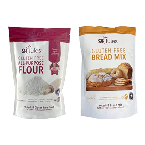 Gfjules Certified Gluten Free All Purpose Flour And Bread Mix | Non-Gmo, Vegan & Kosher | Cup For Cup Baking Alternative To Regular Flour | Voted #1 By Gluten Free & Celiac Consumers #TOP21