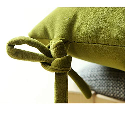 Coussin de chaise de salle à manger matelassé en coton avec sangles de fixation - 8