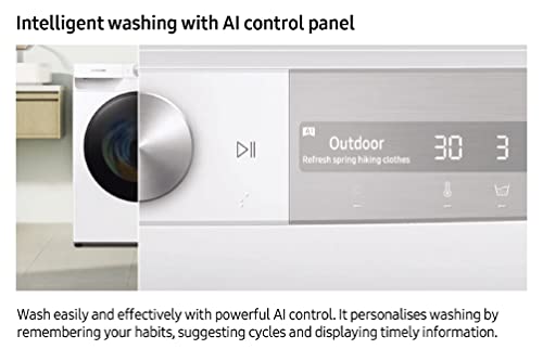 "Upgrade Your Laundry with Samsung's 7 Kg Fully-Automatic Front Loading Washing Machine - Equipped with AI Control, Wi-Fi connectivity, 5-Star Rating, and Digital Inverter Technology!"