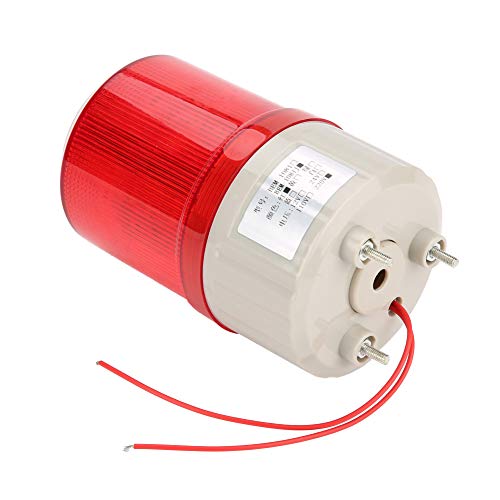 Gyrophare LED 220V avec Alarme Sonore, Rotation et Indicateur Lumineux pour Chantiers et Guérites