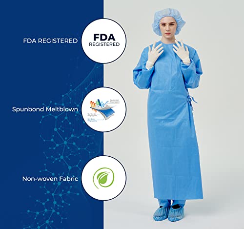 Image of Disposable Non-Surgical Gowns, Non-Woven, Latex Free 10EA (L)