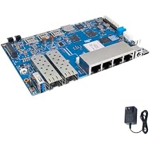 Banana Pi BPI-R4 WiFi 7 لوحة تطوير جهاز التوجيه ، مع شريحة MediaTek MT7988A ، وذاكرة وصول عشوائي سعتها 4 جيجابايت وذاكرة وصول عشوائي سعتها 8G ، وفتحة 2X 10Gbe SFP ، وميناء شبكة BPI R4 Basic Kit