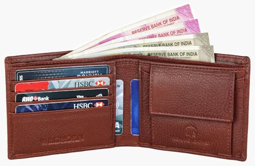 Image of WildHorn Gift Hamper for Men I RFID Protected Leather Wallet & Belt Combo Gift Set I Gift for Friend, Boyfriend,Husband,Father, Son Etc (Brown & Maroon)