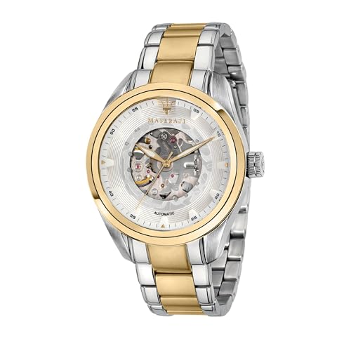 Maserati Stile Orologio Uomo Automatico 45mm - Quadrante Blu, Cinturino In Acciaio, R8823142004