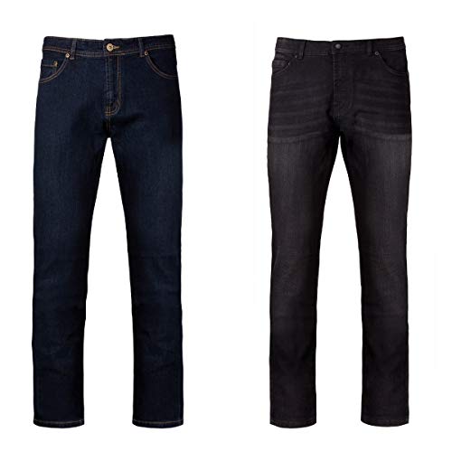 Pantalons jean homme Kariban lot de 2 coupes droites classiques en coton durable