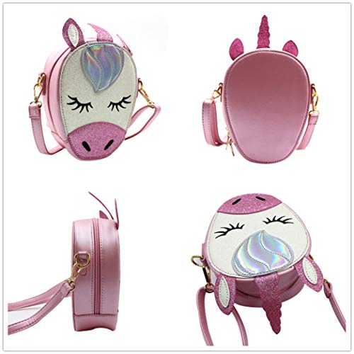Leomoste LEBB-192701270E-03 3D Glitter Unicorn Crossbody Purse Bag thumb #2