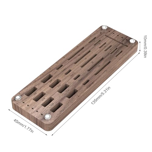 Organizador para Tarjetas de Datos de Madera Dura - Archivador de Madera Natural, Cofre de clasificación de Dispositivos electrónicos de Mesa | Marco de solución de gestión de Accesorios Digitales de - imagen 7