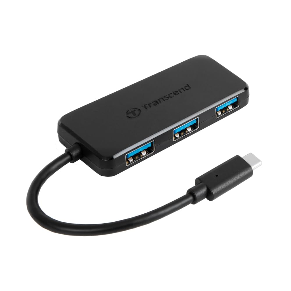 Transcend TS-HUB2C 4-Port USB 3.1 Gen 1 Type-C Hub, 5Gbps Hız, MacBook ve Ultrabook Uyumlu USB-C Çoklayıcı