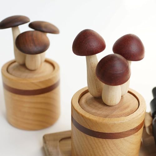 Diffuseur d'huiles essentielles en bois champignon contre mauvaises odeurs