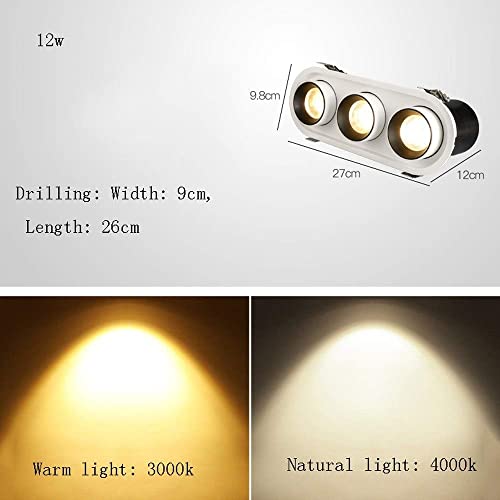 Downlight LED 12W encastrable et orientable pour plafond - 4