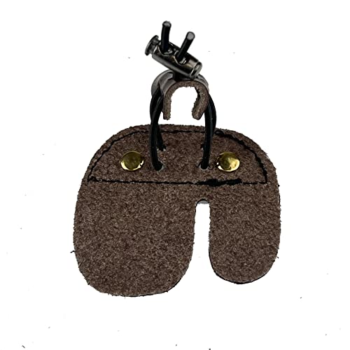 Miokun 2 Pack Leather Archery Finger Tabs, Adjustable Finger Guard Protective Gear,Right Hand #TOP1