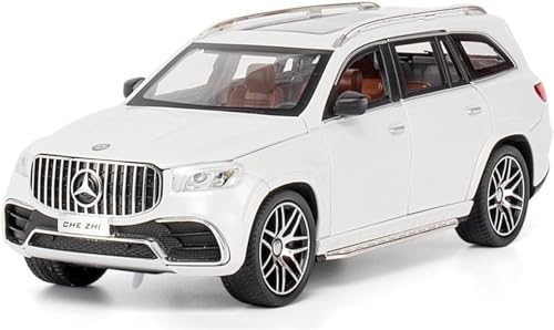 Image of Die-Cast Zinc Alloy 1:24 Scale Merceedes Benz GLS63 Maybaach Car Model Large with 6 Openable Doors,Lights & Music Alloy Pull Back Toy Car for Kids(Random Color) (GLS 63)