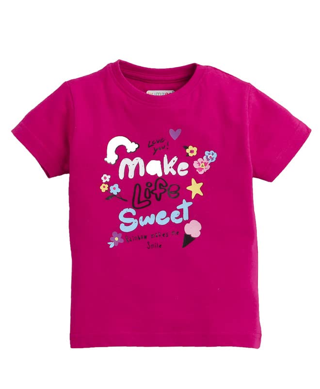 Image of BUMZEE Girl's Cotton Top and Pajama Set
