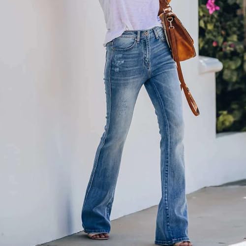 Micro Flared Jeans for Women, Slim Waist, 2024 Autumn and Winter New Flared Pants3