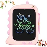 ORSEN Tableta de Escritura LCD 8,5 Pulgadas, Tablero de Dibujo Electrónico, Pizarra Infantil Juguetes de Dinosaurio Regalo de Cumpleaños para Niñas y Niños de 3 4 5 6 7 8 Años Regalos para Niños Rosa