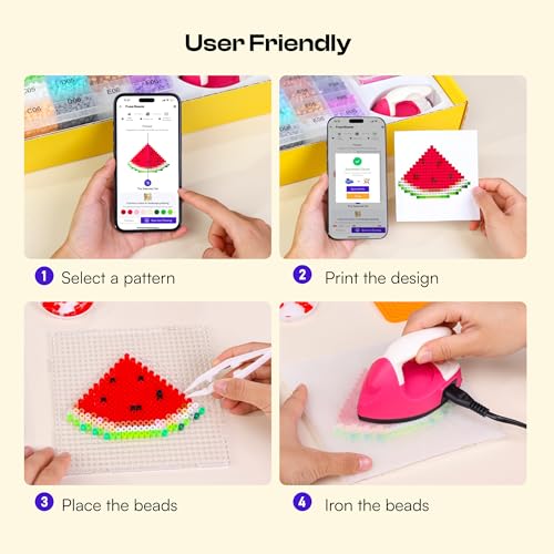 Caydo Fuse Beads Iron Kit with Design App & 200+ Patterns for Beginners by Caydo - Image 6