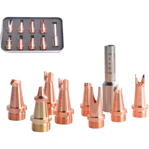 M16 Laser Welding Nozzle Kit Copper Nozzles with Scale Tube for Portable Laser Welding Gun Laser Machine Wire Feeding (Nozzles Set)