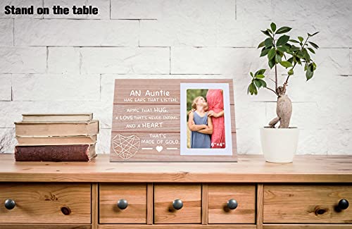 Aunt Picture Frame Gift From Niece And Nephew - Auntie Appreciate Photo Frame Gift - Birthday Cchristmas Thanksgiving New Year Gift For Sister Aunt - An Auntie Has Ears That Listen,Arms That Hug #TOP1