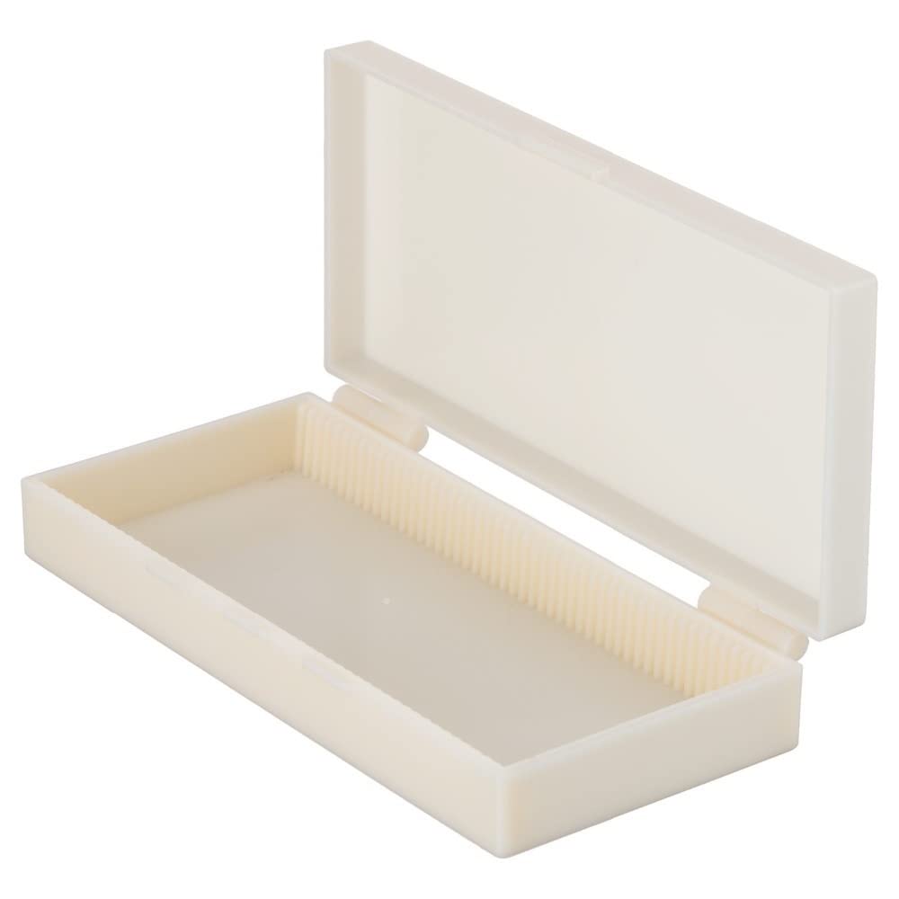 Accesorios para Microscopios Portaobjetos de microscopio Caja de plástico con 50 portaobjetos PS50-PBC Durabilidad Y Rendimiento Confiable