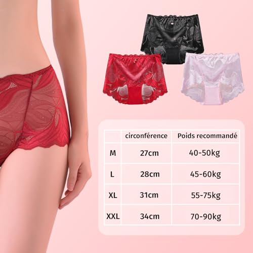 Culotte italienne en dentelle Orlivia shorty haut de gamme en coton - 7