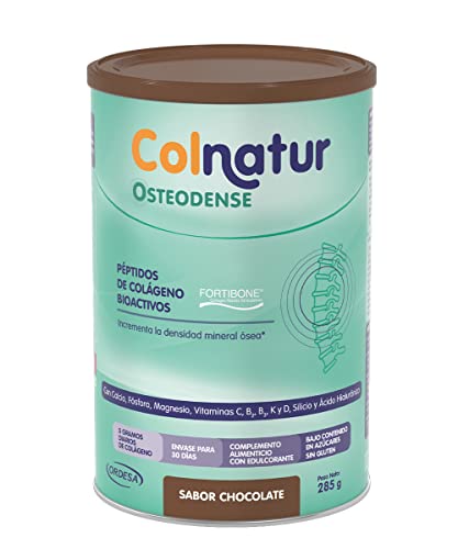 Colnatur Osteodense Chocolate - Colágeno en polvo, con Magnesio, Ácido Hialurónico y Vitamina C...